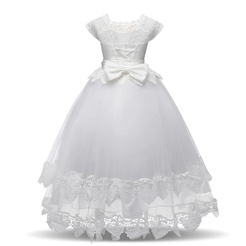 Кружевные Детские платья для девочек, платье подружки невесты для свадебной вечеринки для девочек от 6 до 14 лет, платье принцессы для первого причастия детская одежда для девочек