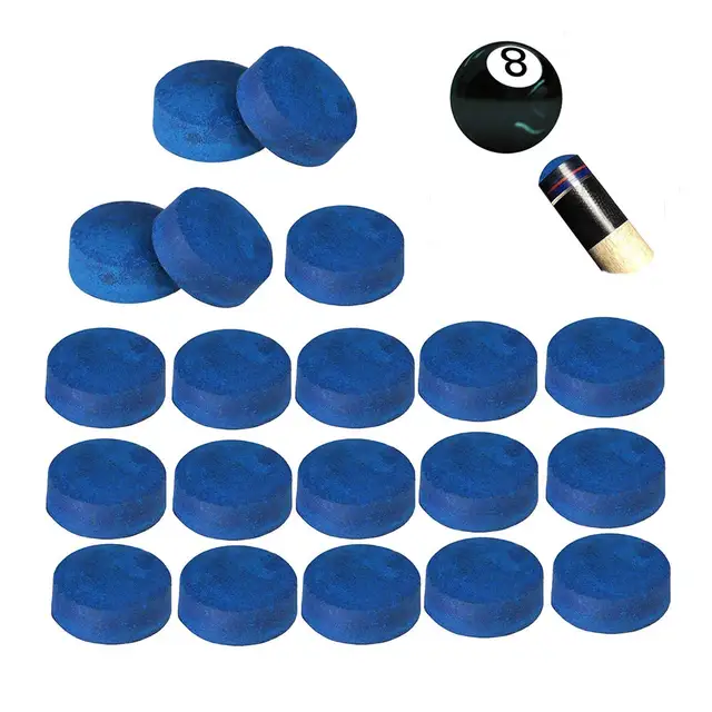 50pcs Snooker Cue Tips Pool Cue Tips Billiard Cue Head Billiard Accessories 9MM / 10MM / 12MM / 13MM 1