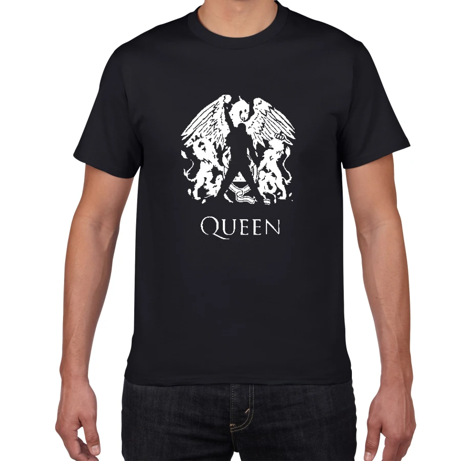 

Freddie Mercury The Queen Band T-Shirt Mens Hip Hop Rock Hipster T Shirt Casual Tshirts Glitter Rock Band harajuku Top Tees