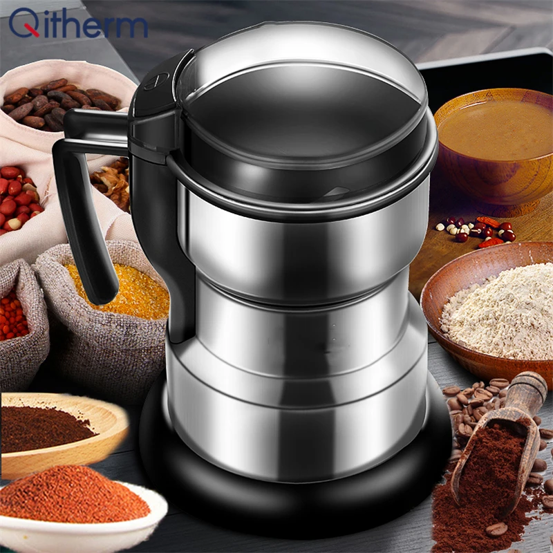 Nuts Grain Spices Coffee Grinders Spice Grinder 220V Electric Coffee Bean Grinder Stainless for Coffee Beans 