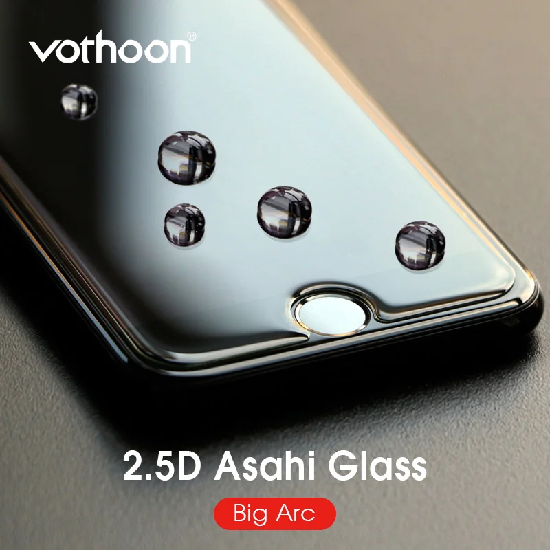 Vothoon 2.5D Tempered Glass Screen Protector For iphone 6s 7 8 Plus Big Arc AGC Glass For iphone 11 pro xs max Protective Film