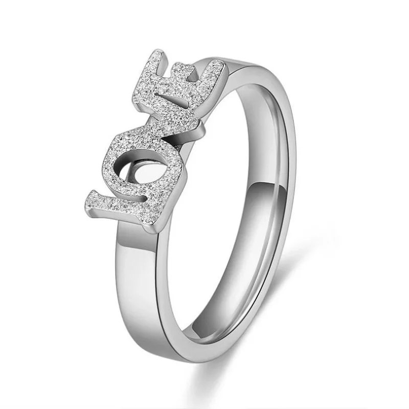 Hot Sale Love Ring Stainless Steel Ring Female Ring Romantic Fashion Gift for Women