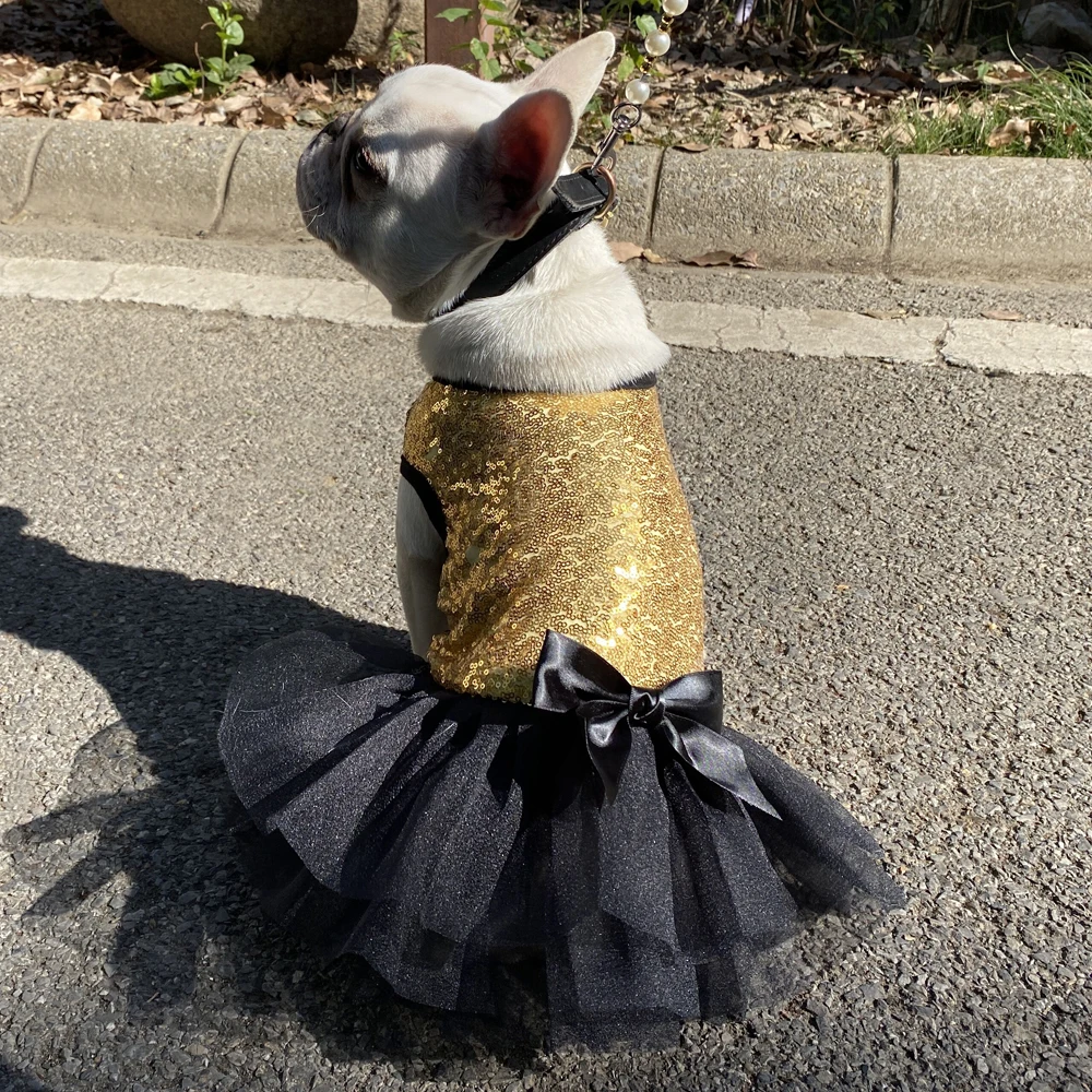 Abito Da Principessa Per Cane Piccola Taglia - Gonna In Pizzo E Cotone, Taglia XS, Rosa, Per Occasioni Speciali