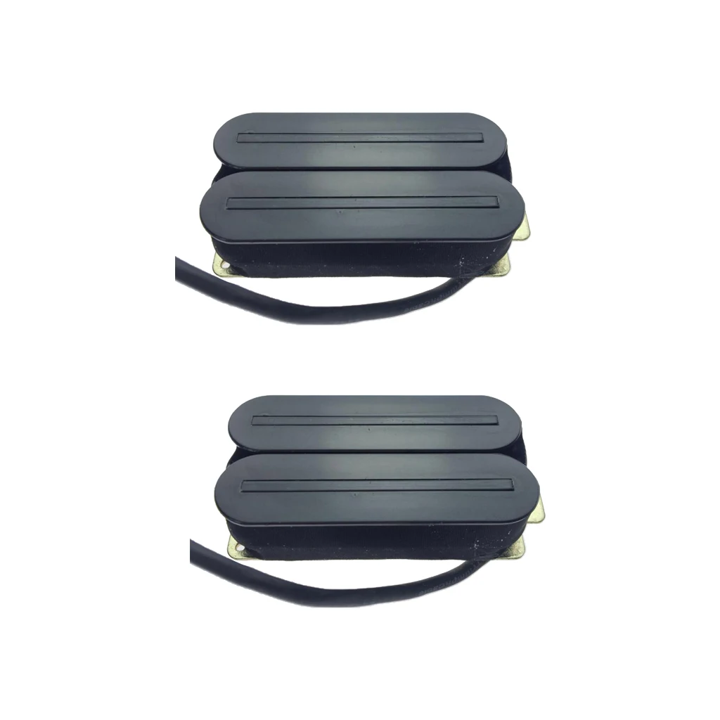 2xElectric Guitar Pickups Dual Rail Humbucker Double Coil Pickup Accessories