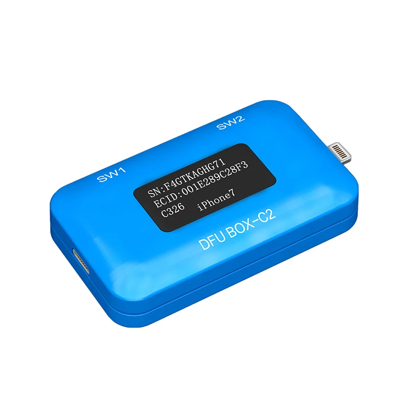 JC DFU BOX C2 для восстановления перезагрузки восстановление IOS Перезагрузка мгновенно SN ECID Модель информация считывание USB Отображение напряжения тока