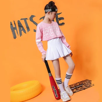 

Six One Children Show Serve A Juvenile Sir Dance Clothes Show Umbilical Cord Girl Sports Meeting Cheerleading Show Serve