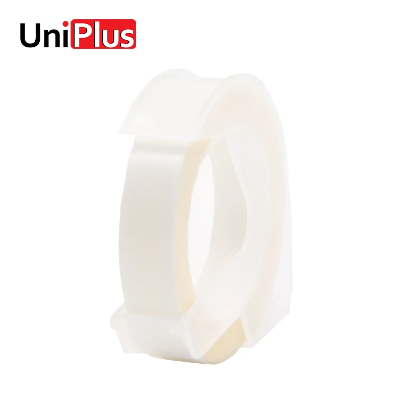 

UniPlus 9mm Clear Label Tapes for Dymo 3D Embossing Stong Adhesive Label Maker S0717930 S0717910 S0720020 1610 Label Printer