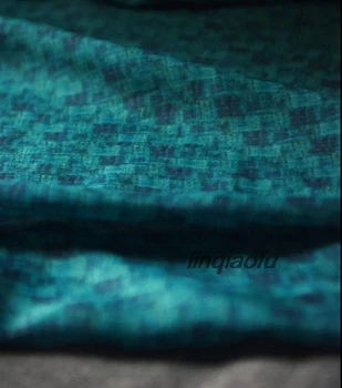 

Brand temperament ethnic style retro printed thin fabric Robe dress fabric