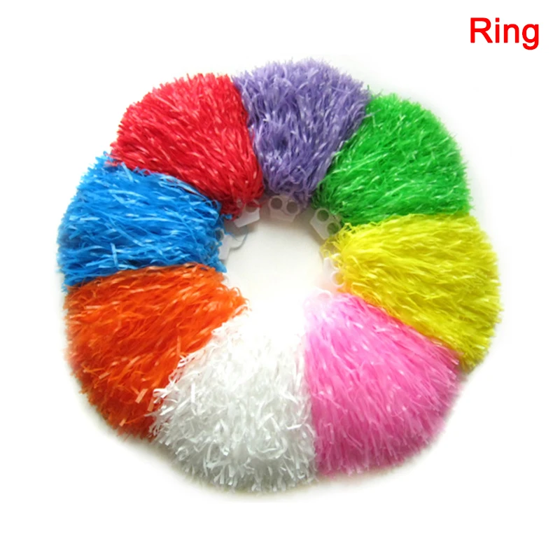 Высокое качество 2 шт. для девочек группа поддержки Pom Poms черлидинг поддержка Танцевальная Вечеринка клубный Декор X85 - Цвет: Ring