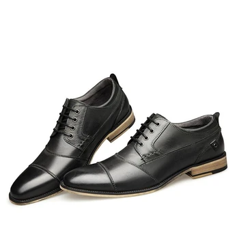 

Wedding Men Shoes Big Size 47 48 Classic Formal Dress Shoes for Men Oxford Corporate Shoes Male Lace Up Italian Leather Shoe