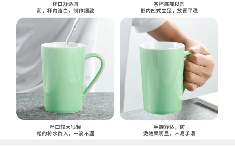 Китай креативная керамическая чашка кружка Бизнес Офис практичная вода чай чашка продвижение чайный набор