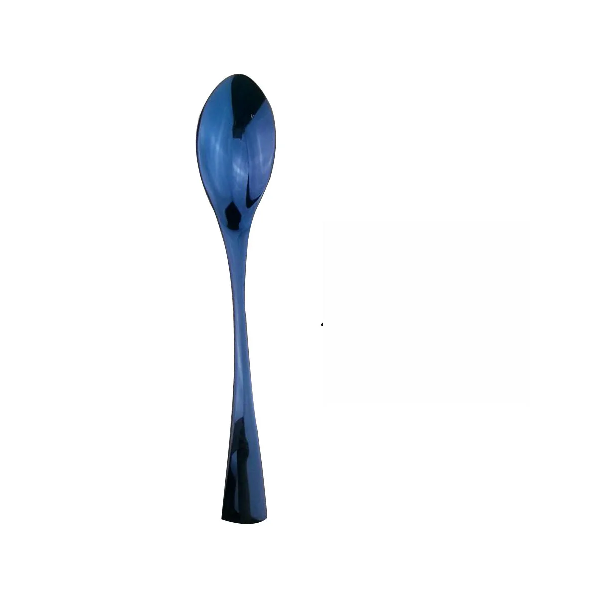 24Pcs/Set New Elegant and noble Blue Shiny Mirror Champagne Cutlery Dinnerware Set Tableware Flatware 304 Stainless Steel Silver