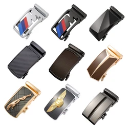 Fashion Mens Business Alloy Automatic Buckle Unique Top Quality Men Belt Buckles Head 3.5cm Ratchet Men Apparel Accessories B988