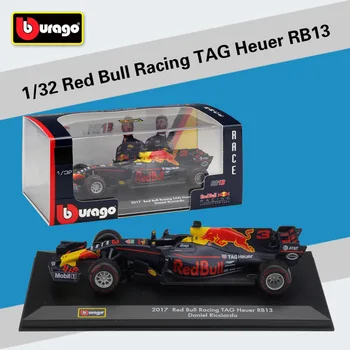 

1/32 Red Bull Racing Tag Heuer Rb13 Formula Car Rally Miniature Cars Metal Diecast Model Alloy Mini Car Collection Toys