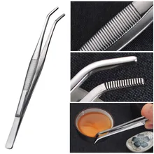 Длинный практичный кухонный инструмент серебряные аксессуары чайная чашка Пинцет зажим из нержавеющей стали нескользящий прочный зажим домашний Kongfu портативный