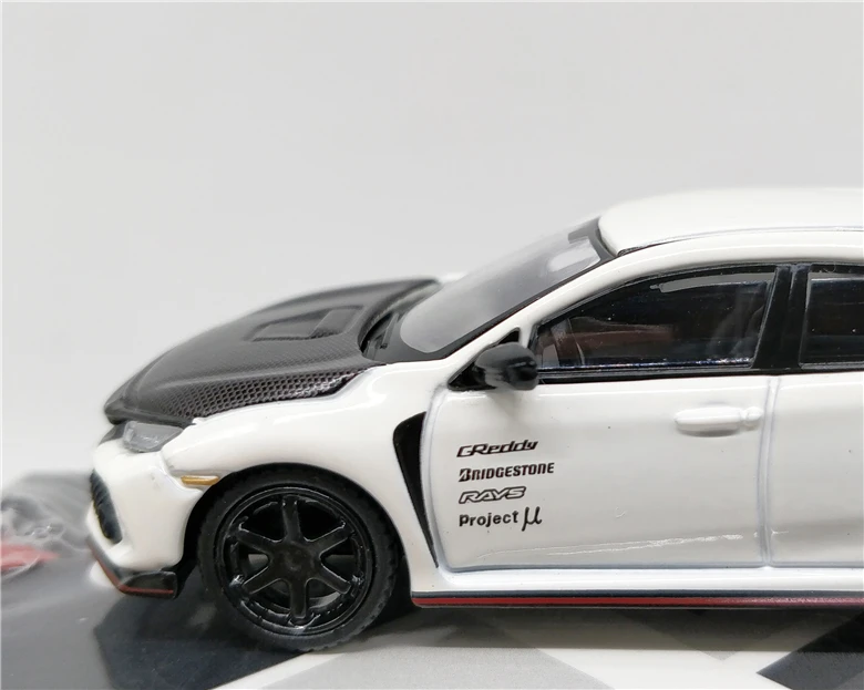 Мини GT 1:64 HON DA Civic Тип R сплав игрушки для детей литья под давлением модель