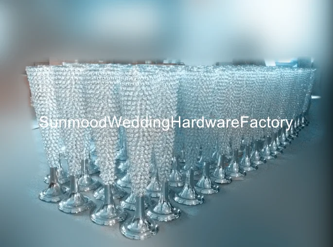 6pcs/10pcs )Gorgeous crystal centerpieces for wedding crystal flower stand table senyu01149