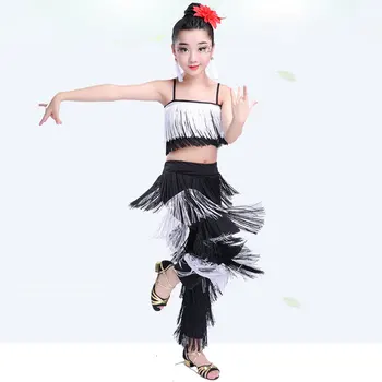 

High Quality Latin Dance Dresses Sale Ballroom Plus Size Tassel Fringe Dress Pants Sequins Samba Dance Costume