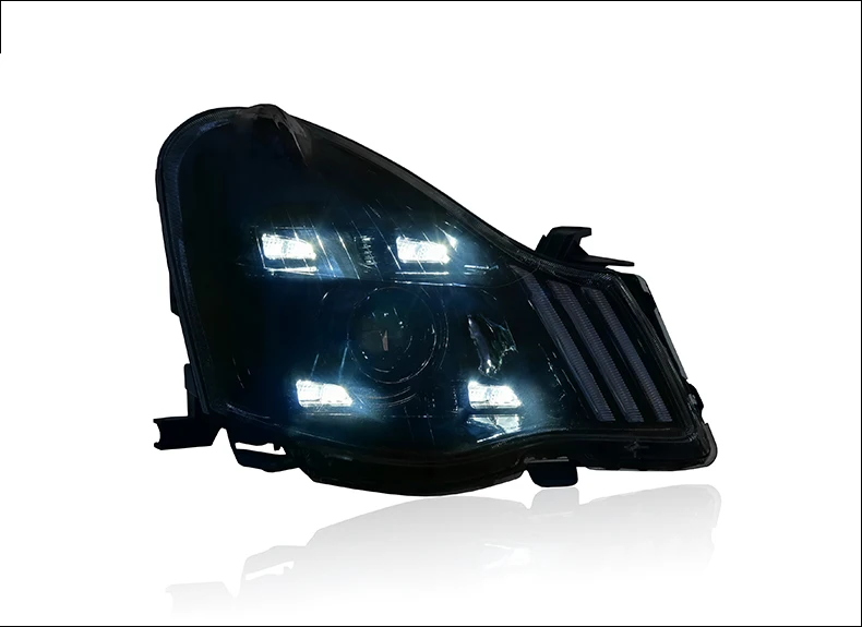 Автомобильный Стайлинг для Sylphy фары 2007-2011 Sentra светодиодный налобный фонарь светодиодный DRL Bi светодиодный объектив дальнего ближнего света для парковки