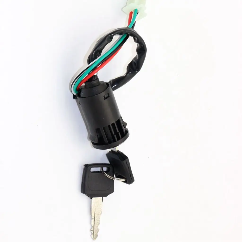 Black Ignition Lock Ignition Switch Key Fit For 50/110/125/250cc PIT Quad Dirt Bike ATV