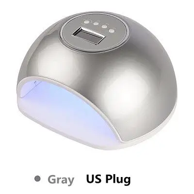 Gray USPlug Bfaccia 72 Вт отверждения светодиодный Сушилка для ногтей 33 шт. светодиодный для ногтей/30 S/60 S/99 S Установка таймера сушка лака для ногтей - Цвет: Gray USPlug