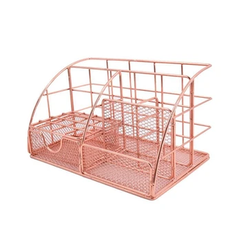 

Newest 1 Pcs Nordic Iron Art Desktop Storage Finishing Shelf & 1 Pcs Solar Light 6 Led Outdoor Garden Landscape Light