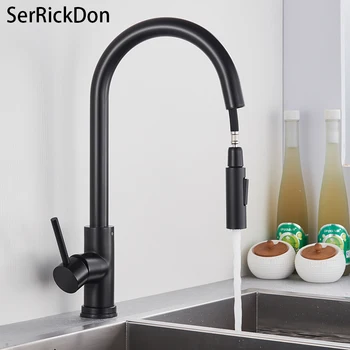 

Kitchen Faucet Hot and Cold Water Crane Mixer Tap Basin Faucet Sink High Pressure Kitchen Faucet Brushed Golden Brass Tap
