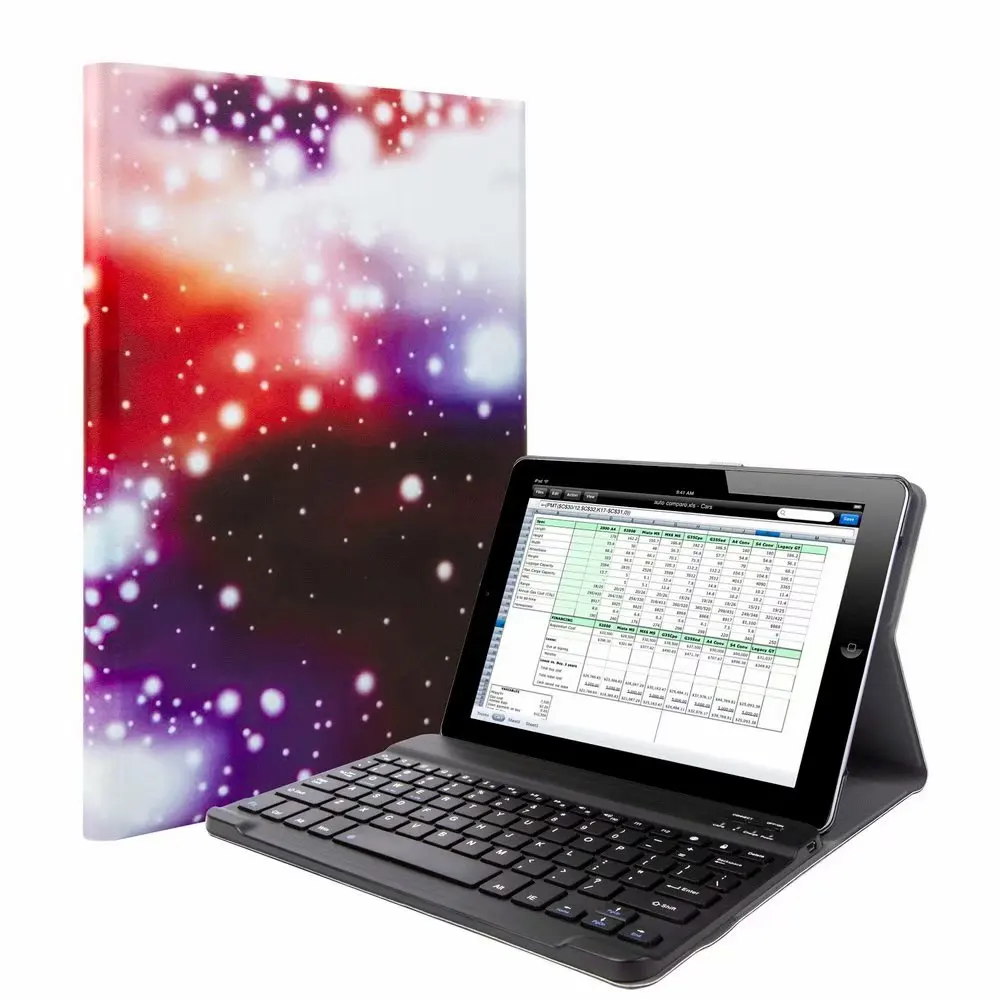 Мультяшный чехол из ткани с 7 подсветкой светильник-клавиатура для Apple IPad 9,7 Air 1 2 Pro 9,7 планшет Bluetooth клавиатура чехол