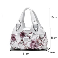 Sac à main de luxe en cuir PU pour femmes, Design floral, poignée supérieure, sacs à bandoulière, sacoche, fourre-tout 5