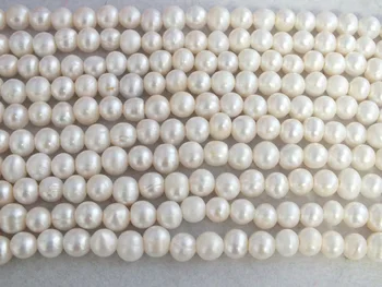 

FREE SHIPPING !!! Bulk 10Strands 9-10mm White Freshwater pearl Potato Pearl Jewelry Making 15"