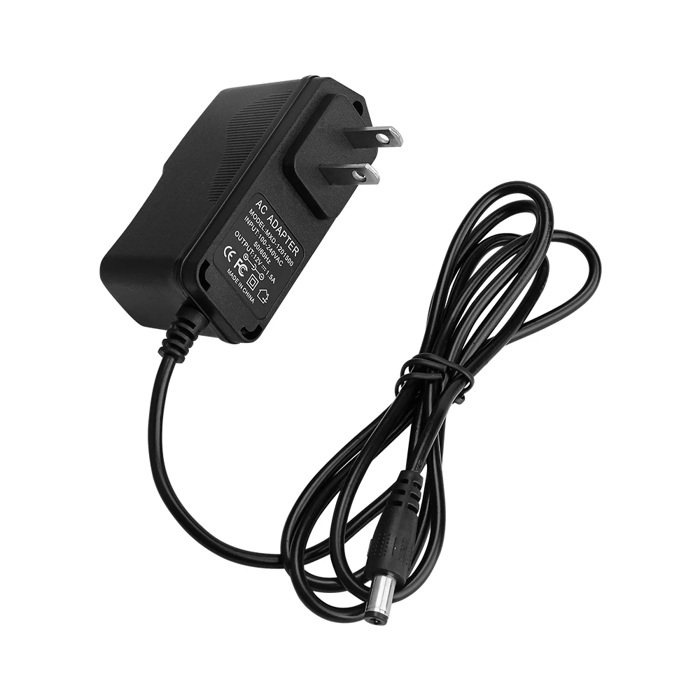 AIYIMA 12V AC 100 V-240 V 50/60 Гц адаптер конвертер DC12V ЕС Питание DC 12V1. 5A штепсельная вилка американского стандарта 5,5x2,5 мм для Мощность усилитель