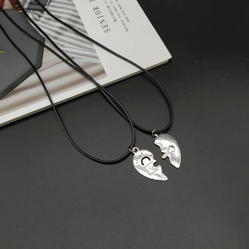2 шт./лот ожерелье друга Инь Ян подвесное двойное ожерелье подарок для друга ювелирных изделий