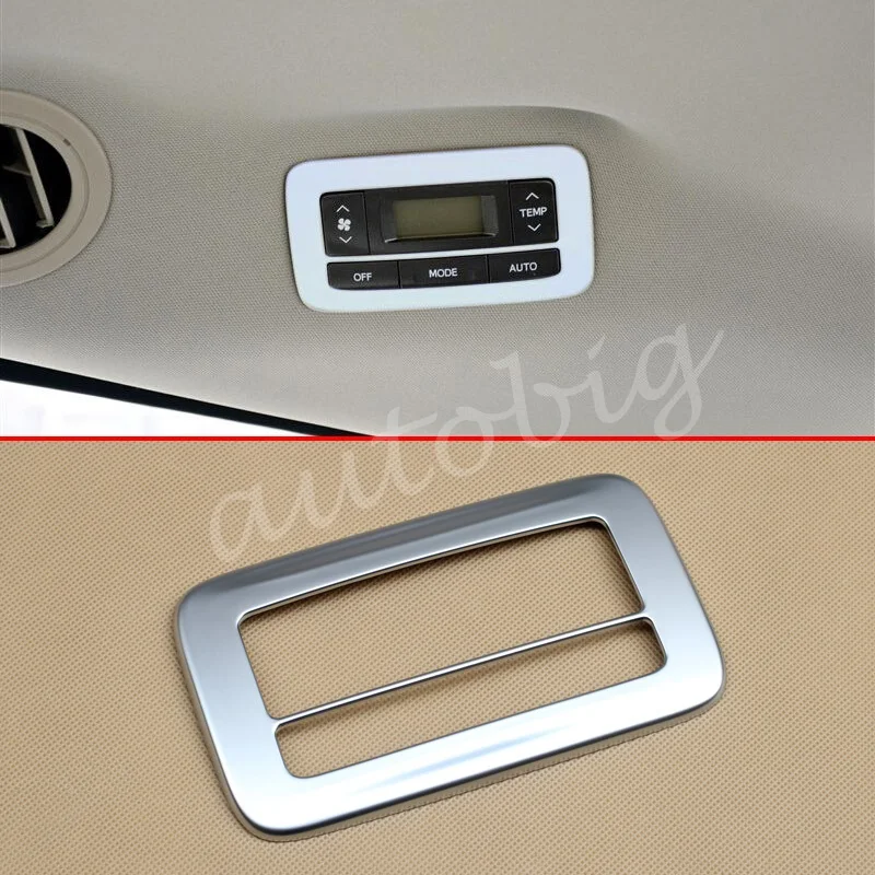 

Matte Chrome Rear AC Air Condition Switch FOR Toyota Sienna (XL30) 2015-2019 Interior Button Cover Trims