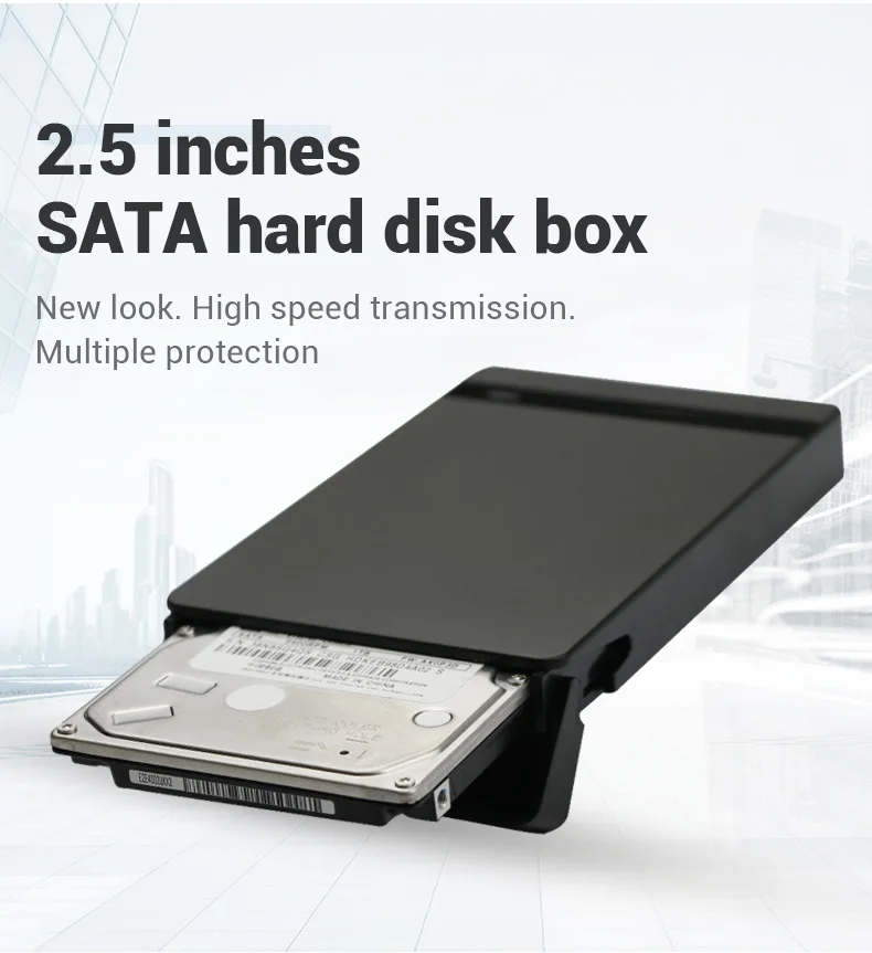 Blueendless 2,5 'внешний корпус HDD корпус пластиковый Sata USB HD Caddy внешний жесткий диск корпус USB жесткий диск коробка ноутбук