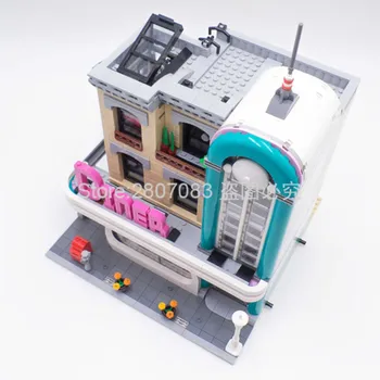 

10260 IN STOCK Creator Street Downtown Diners 15037 2480Pcs Street View Model Building Blocks Bricks Kids Education Toys