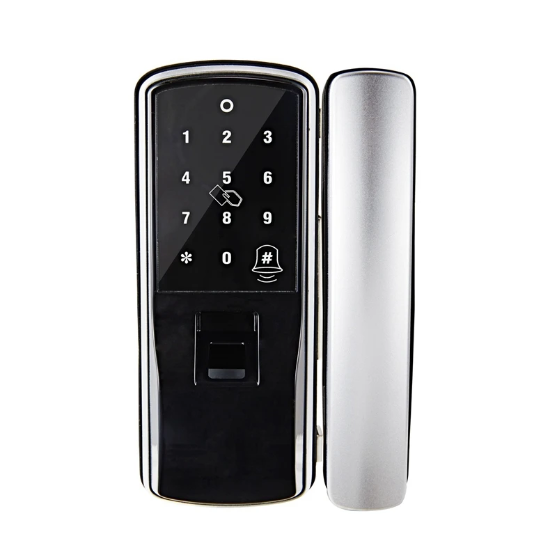 

Fingerprint Lock Smart Card Digital Code Electronic Door Lock Home Security Mortise Lock Wire Drawing Pane