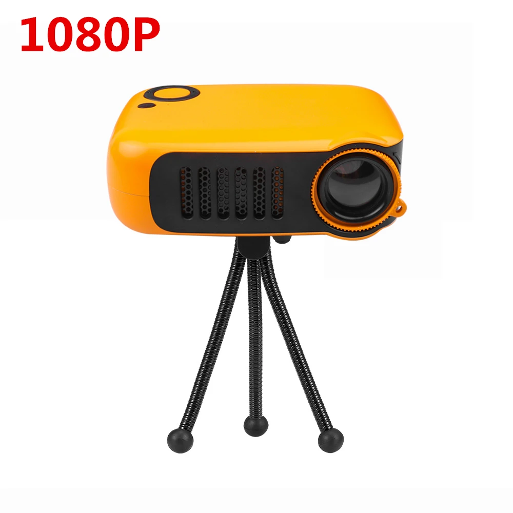 

A2000 Mini Portable Projector 800 Lumens Eye-caring 1080P LCD 50,000 Hours Lamp Life Home Theater Video Projector