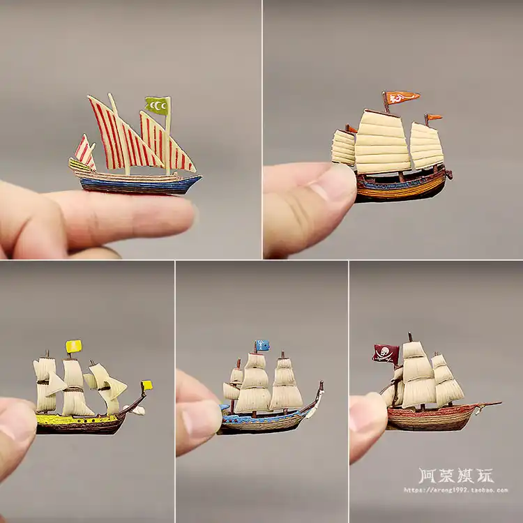 small toy ship