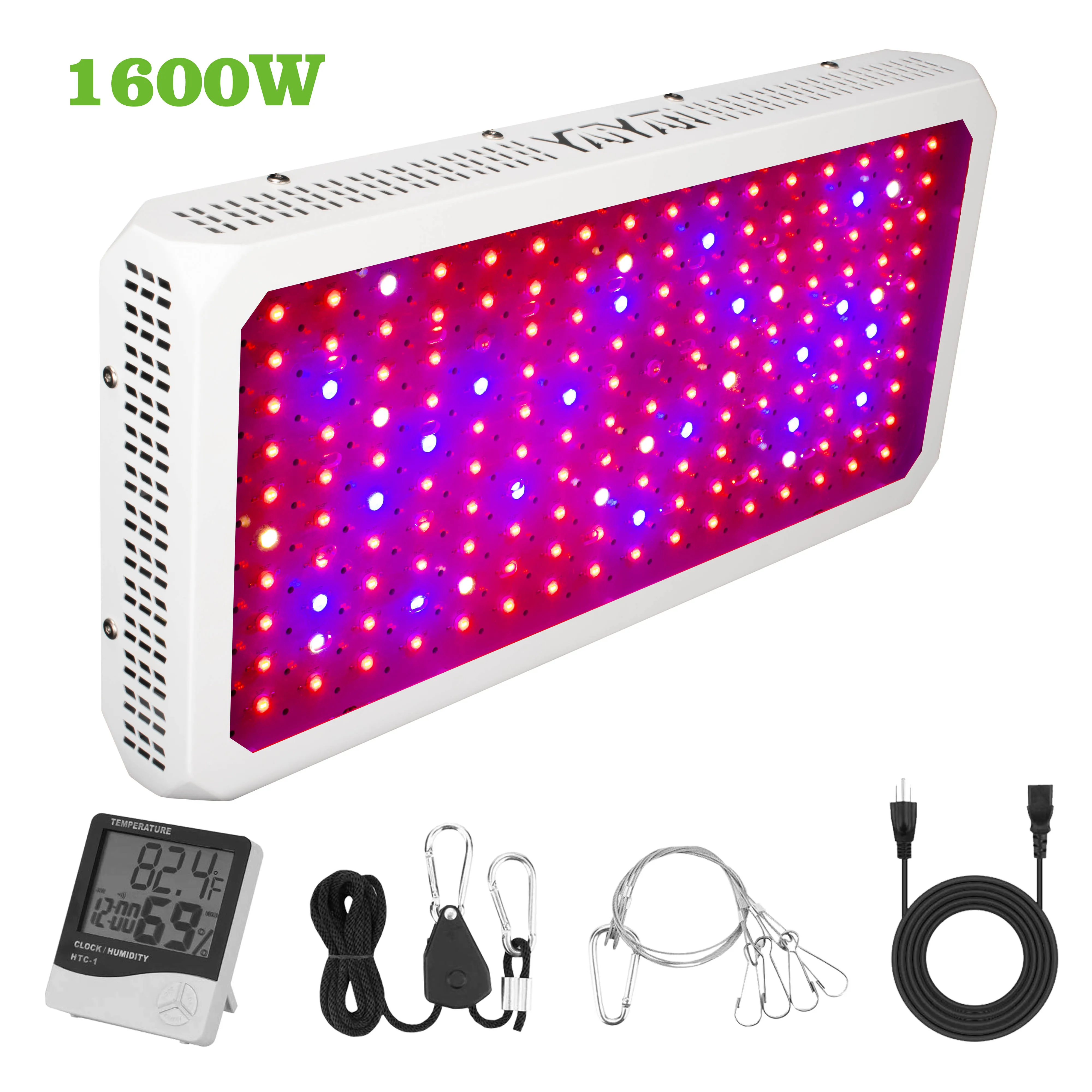 Luz de разность от вычитания светодиодный YAIYAN 650 W/960 W/1300/1600/2000 W светодиодный завода светать светильник, полный спектр двойной переключатель завод светильник - Испускаемый цвет: 1600W