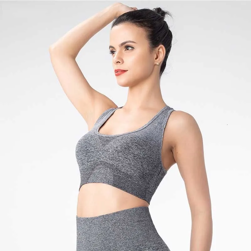 Gradient Yoga Bra Vest Sportswear Push Up Sports Bra Top Padded Training Workout Active Jogger Women Fitness Brassiere Gym Bra