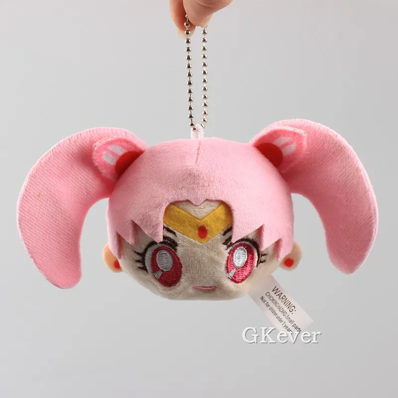 7cm Cute Plush Keychain pendant Japanese Anime Sailor Moon plush toys Sailor Chibi Moon Soft Stuffed Doll women Kids Gift