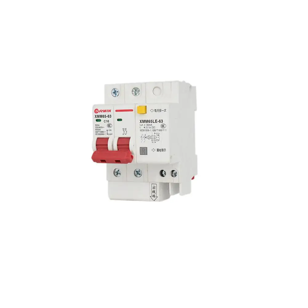 

DishyKooker 2P Residual Current Circuit Breaker 163263A Air Switch Three-phase Four-wire Leakage Protector