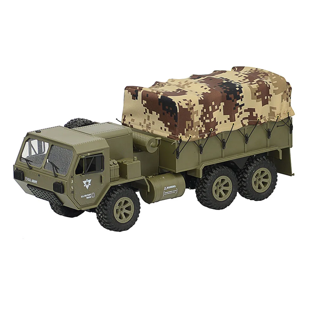 

FY004A 1:16 6WD Funny Lightweight Gift Army Truck Simulation Hobby RC Car Proportional Off Road Model Toys 2.4G Boys Vehicles