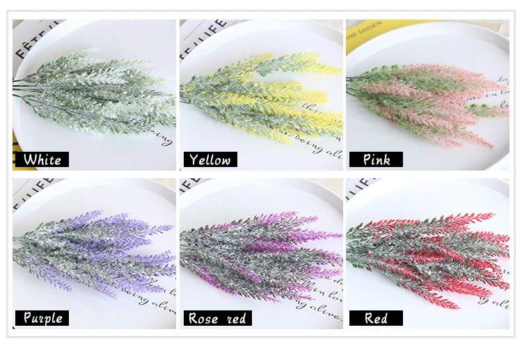 JAROWN Artificial Lavender Fake Flower Wedding Romantic Provence Decoration Nordic Style Vase Mini Storage Kraft Paper Bag Home Decorative (6)