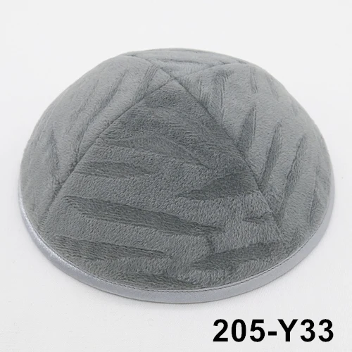 205Y33 Kippot Kippa Kippah Kipa 19cmVelvet-2 SkulliesJewishYarmulke Beanies шляпа-Кепка с черепом - Цвет: 205Y33