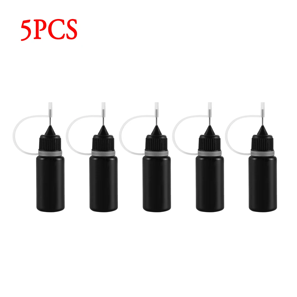 10ml 5pcs 2/5/10 шт 30 мл Пластик Клей игла аппликатора бутыль для Бумага Квиллинг "сделай сам" Скрапбукинг Бумага бутылка клея ремесленных инструментов - Цвет: 10ml 5pcs