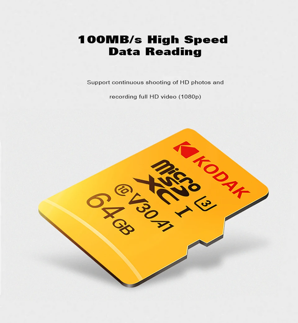 Kodak Micro SD Memory Card 16GB 32GB 64GB 128GB cartao de memoria Class 10 256GB 512GB Memori Micro SD kart flash card sony memory card