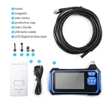 Промышленный эндоскоп, 4,3 дюймовый ЖК-экран ручной Бороскоп, 5,5 мм 1080P Hd цифровая Инспекционная камера, водонепроницаемая камера
