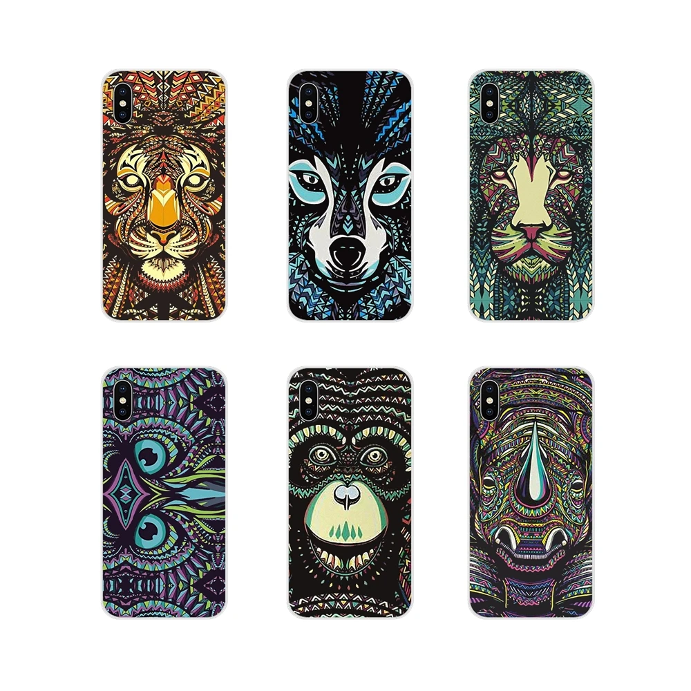 

Mobile Phone Case Cover For Xiaomi Redmi 4A S2 Note 3 3S 4 4X 5 Plus 6 7 6A Pro Pocophone F1 Luminous Animal Elephant Wolf Tiger