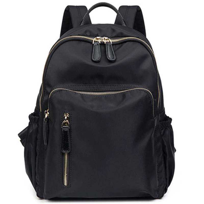 

ABZC-New Casual Fashion Hit Color Light Oxford Backpack Large Capacity Student Bag Travel Backpack
